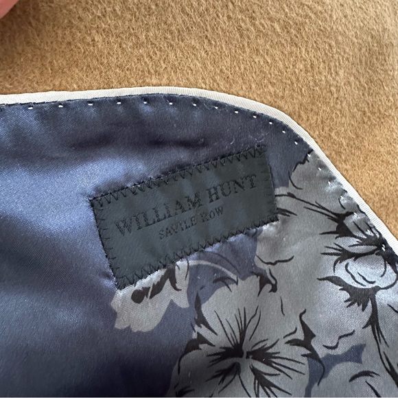 William Hunt Tan Light Brown Camel Cashmere 2 Button Blazer Sport Coat Sz 46 - Picture 4 of 12